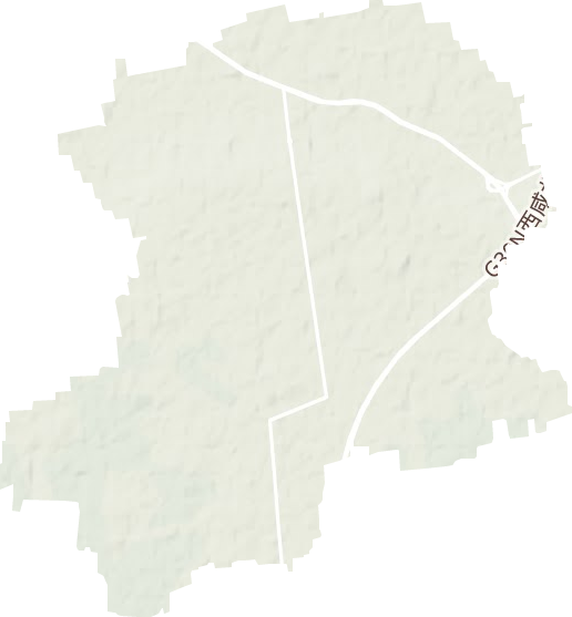 店张街道地形地图