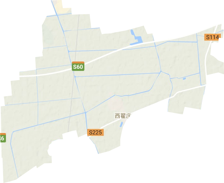 西翟庄镇地形地图