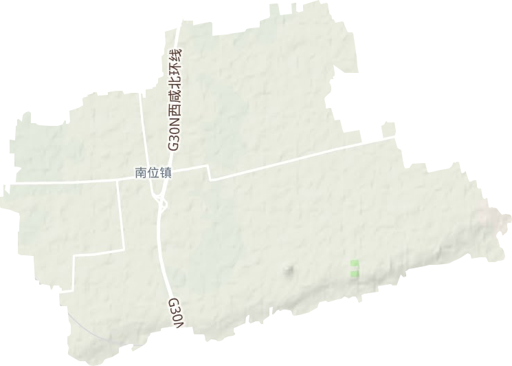 南位镇地形地图