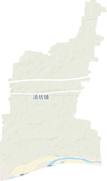 汤坊镇地形地图