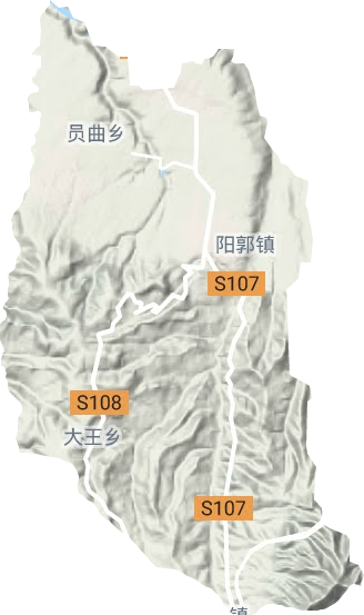 阳郭镇地形地图