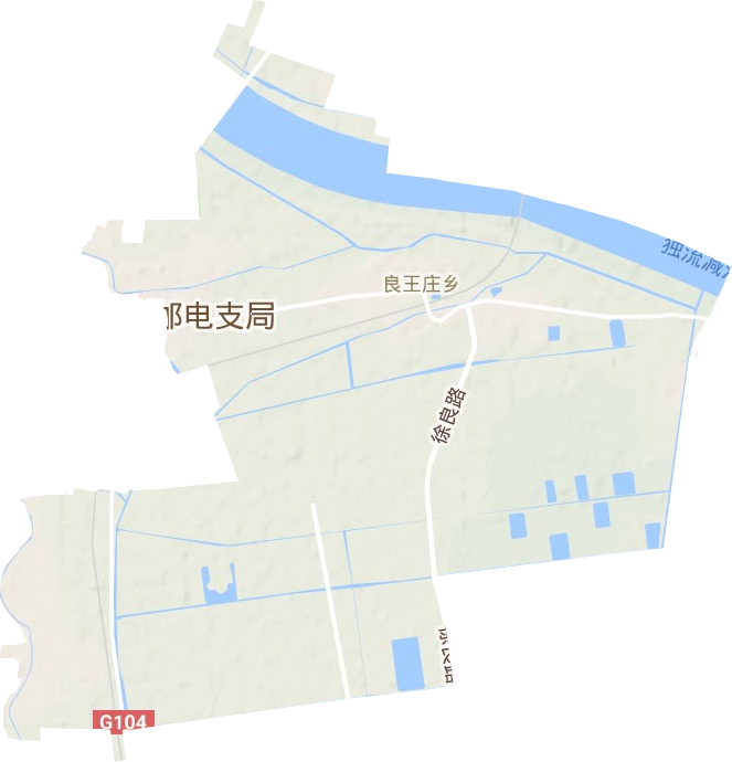 良王庄乡地形地图