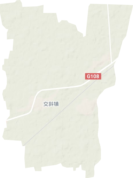 交斜镇地形地图