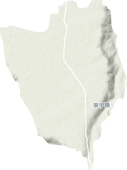 崇凝镇地形地图