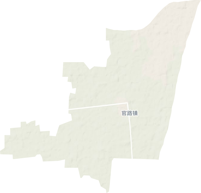官路镇地形地图
