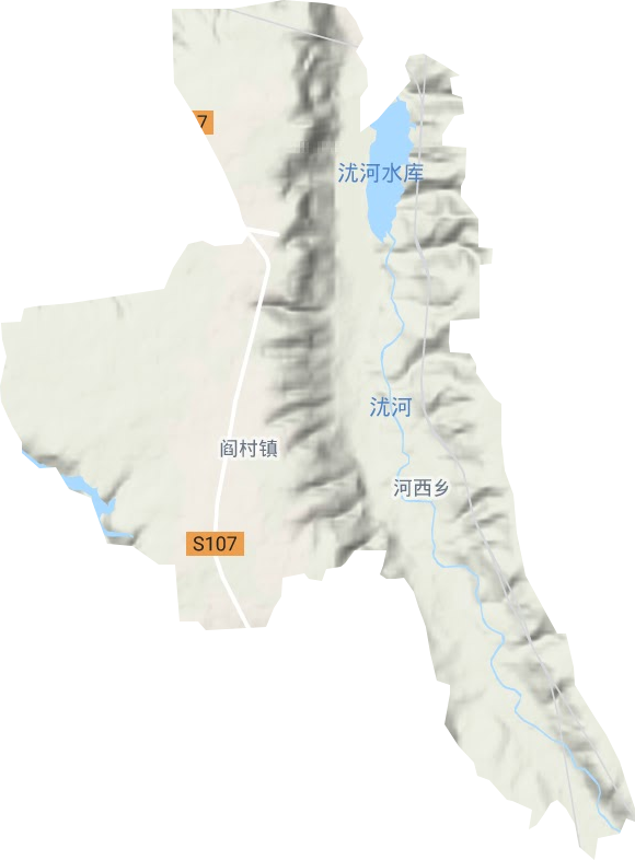 阎村镇地形地图