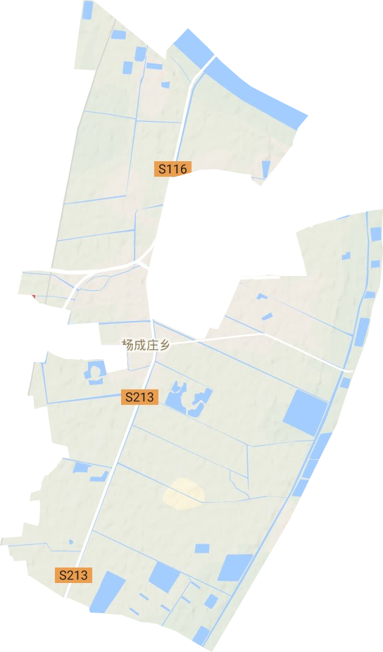 杨成庄乡地形地图