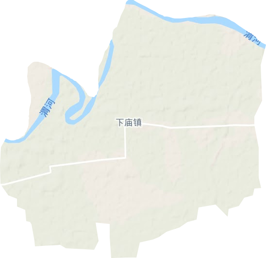 下庙镇地形地图