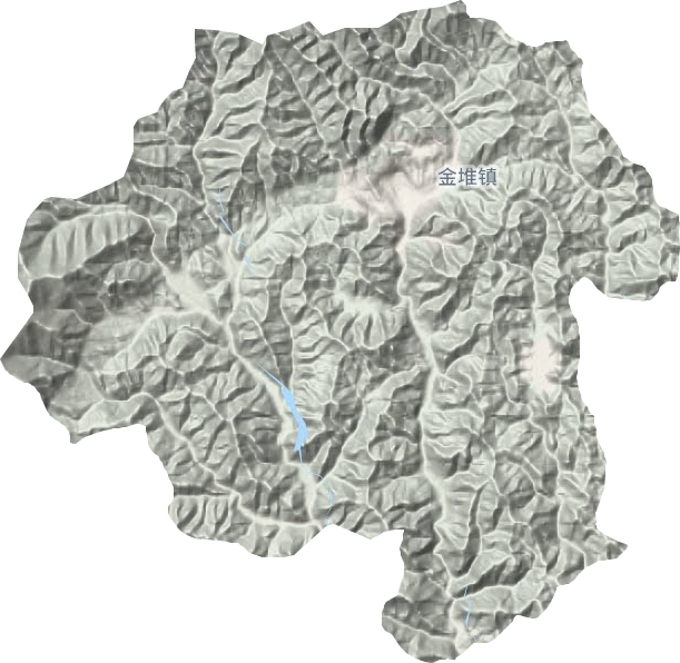 金堆镇地形地图