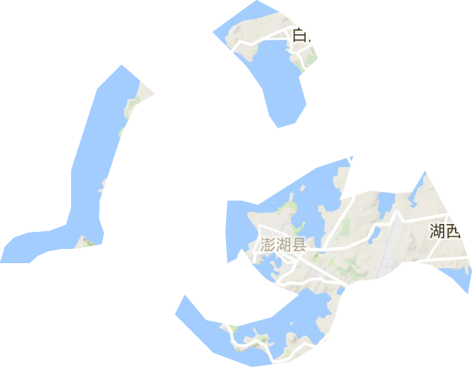 澎湖县地形地图
