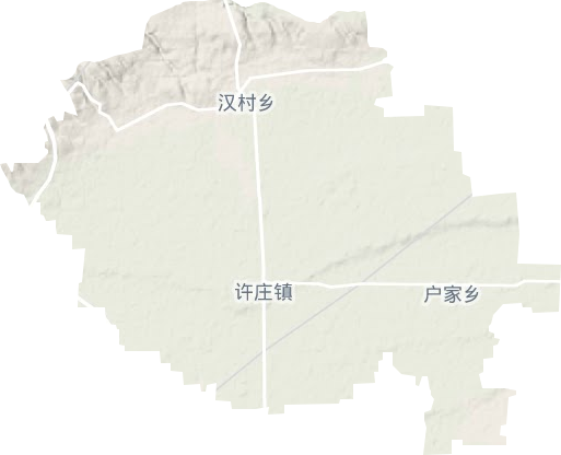 许庄镇地形地图