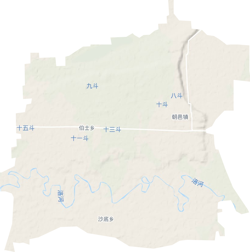朝邑镇地形地图
