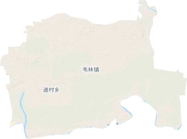 韦林镇地形地图