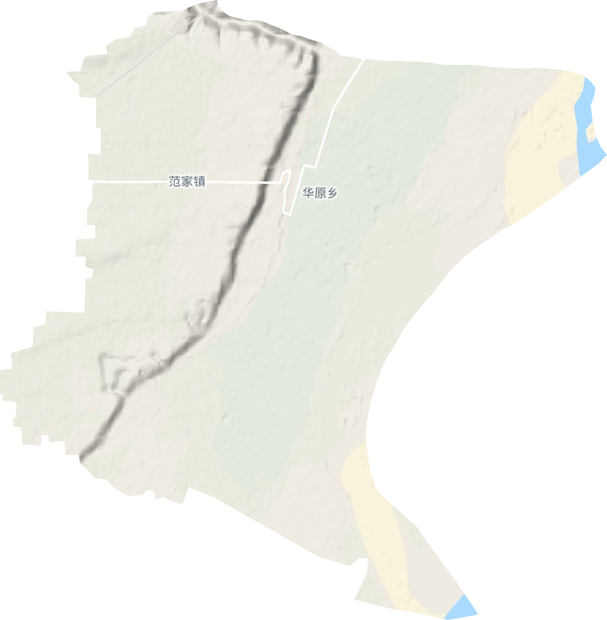 范家镇地形地图