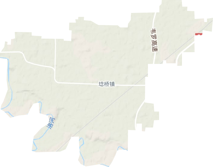 埝桥镇地形地图