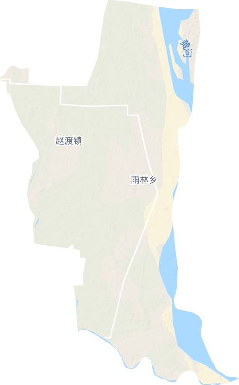 赵渡镇地形地图