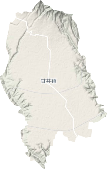 甘井镇地形地图