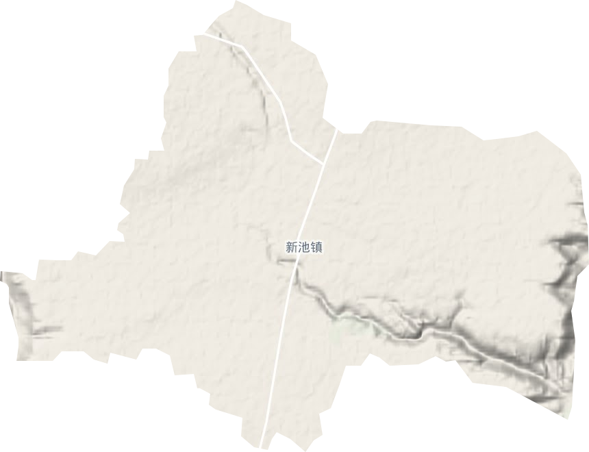 新池镇地形地图