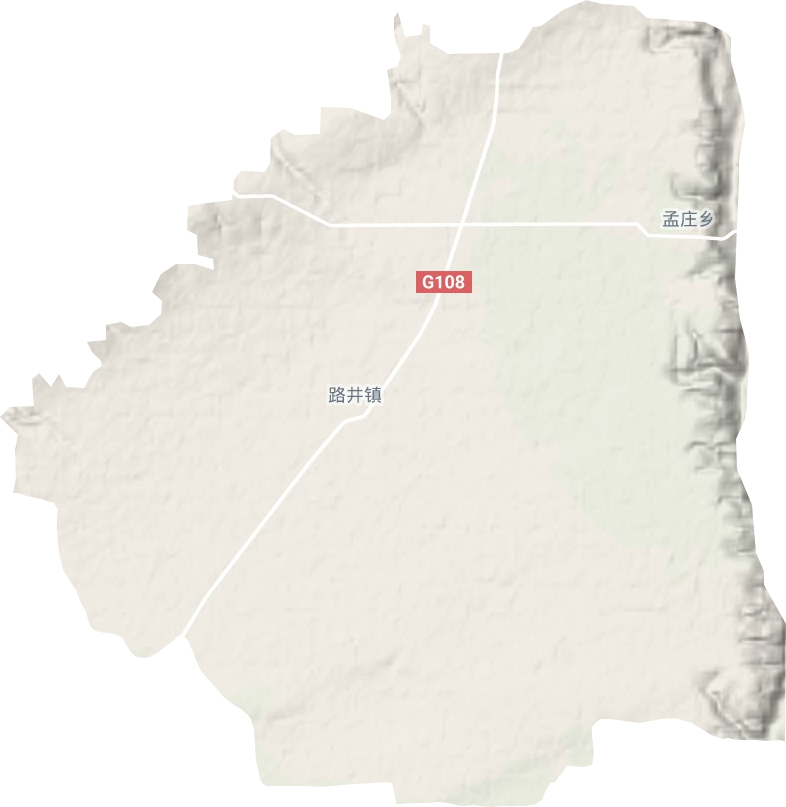 路井镇地形地图