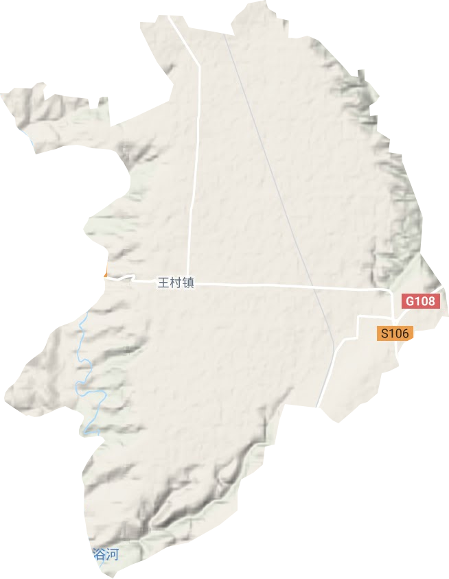 王村镇地形地图