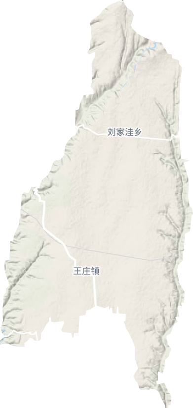 王庄镇地形地图