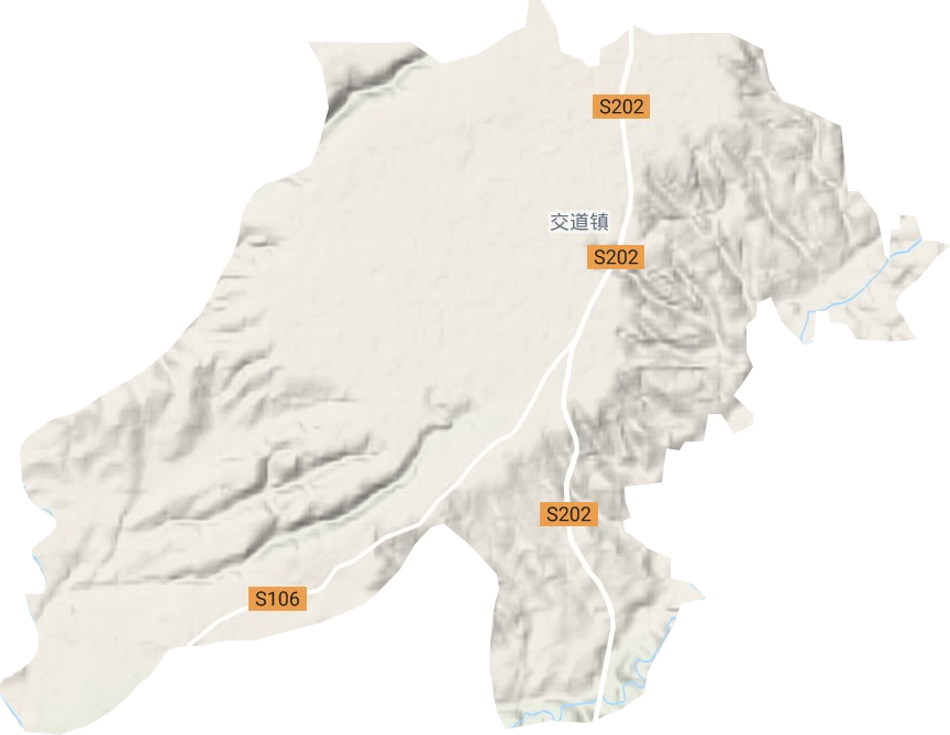 交道镇地形地图