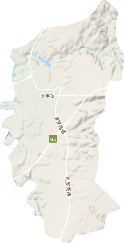 永丰镇地形地图