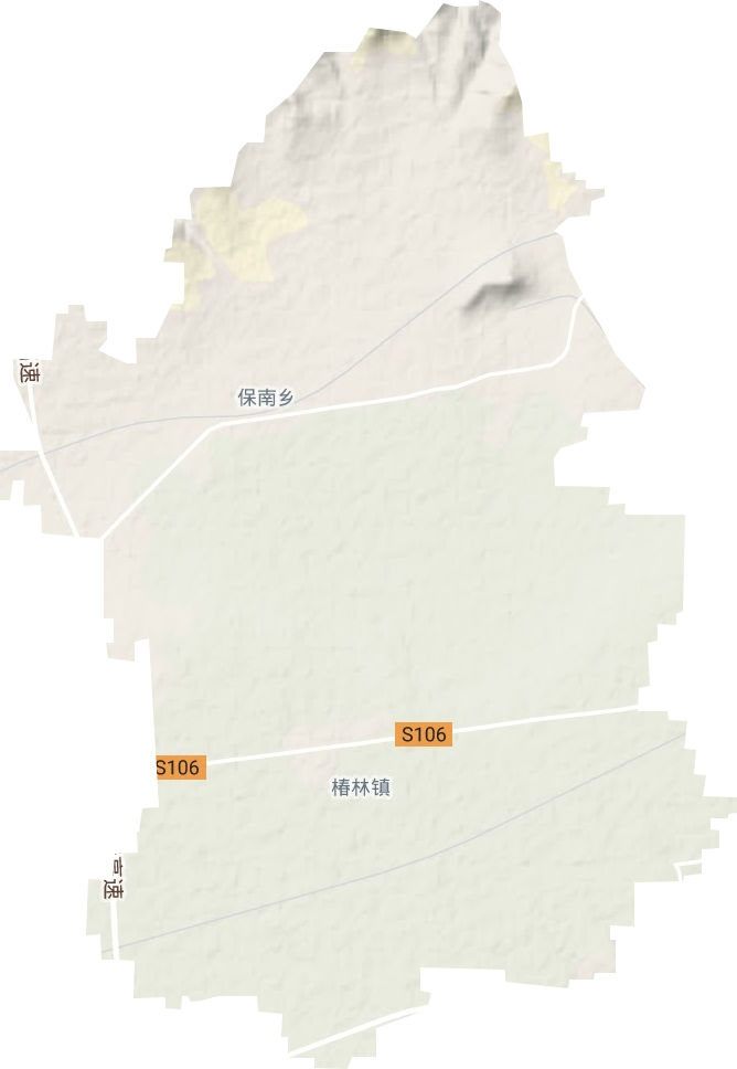 椿林镇地形地图