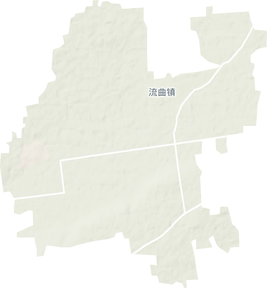 流曲镇地形地图