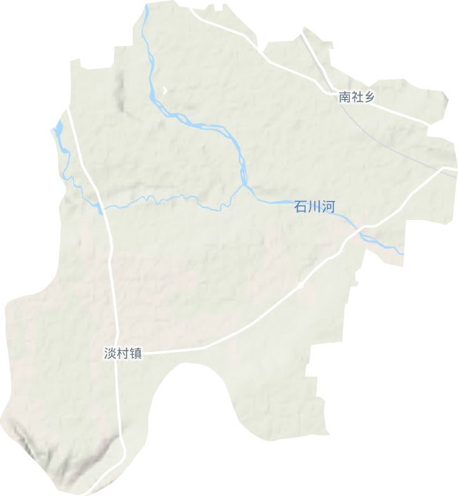 淡村镇地形地图