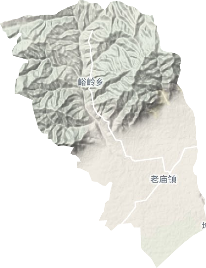 老庙镇地形地图