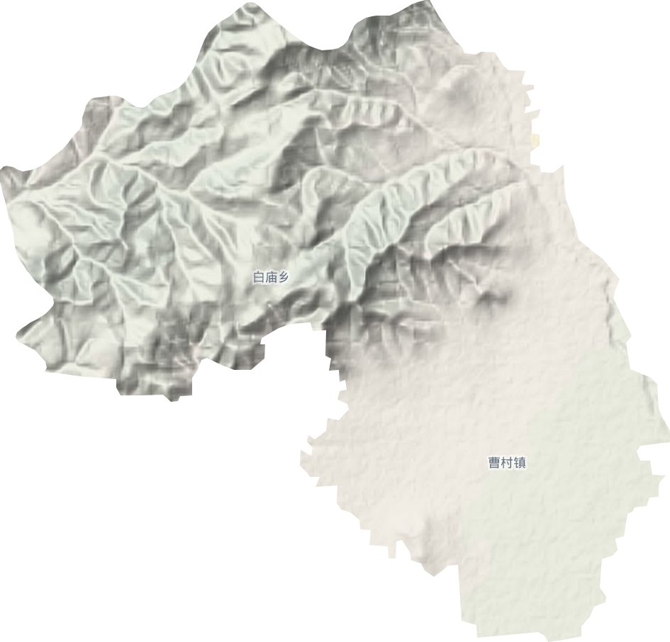 曹村镇地形地图