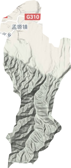 孟塬镇地形地图