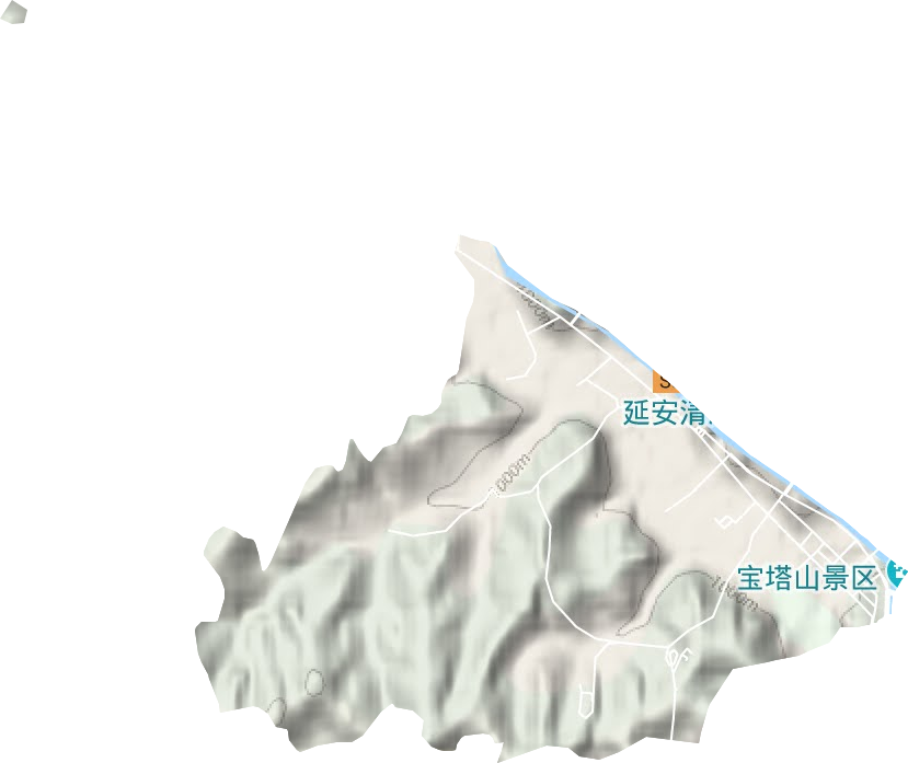 凤凰山街道地形地图
