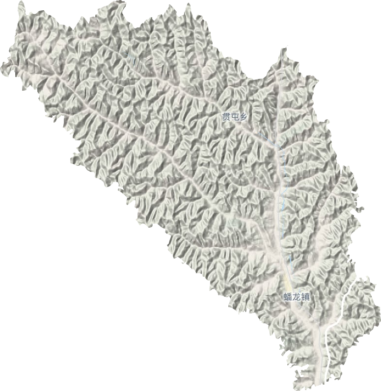 蟠龙镇地形地图