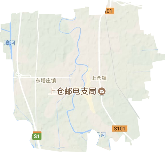 上仓镇地形地图