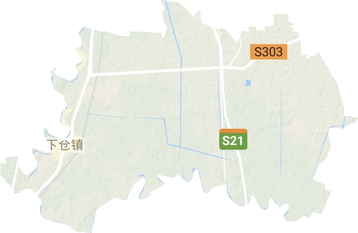 下仓镇地形地图