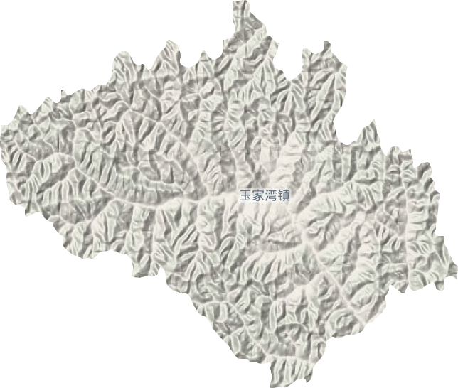 玉家湾镇地形地图