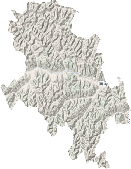 南沟岔镇地形地图