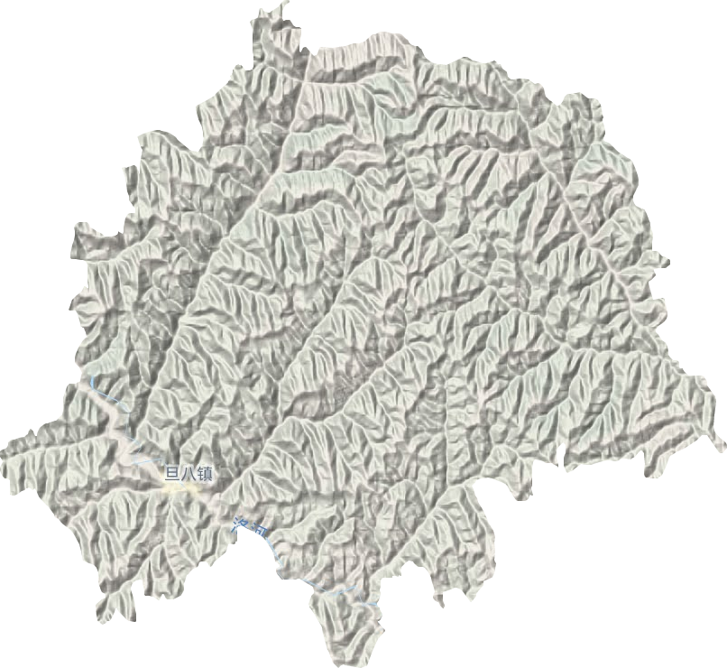 旦八镇地形地图