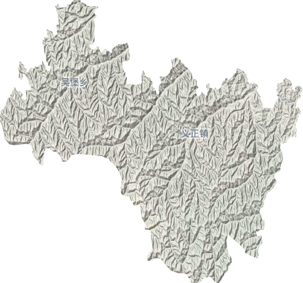 义正镇地形地图