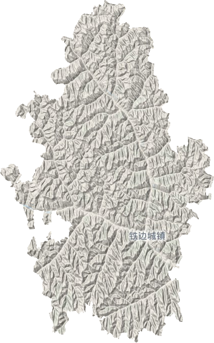 铁边城镇地形地图