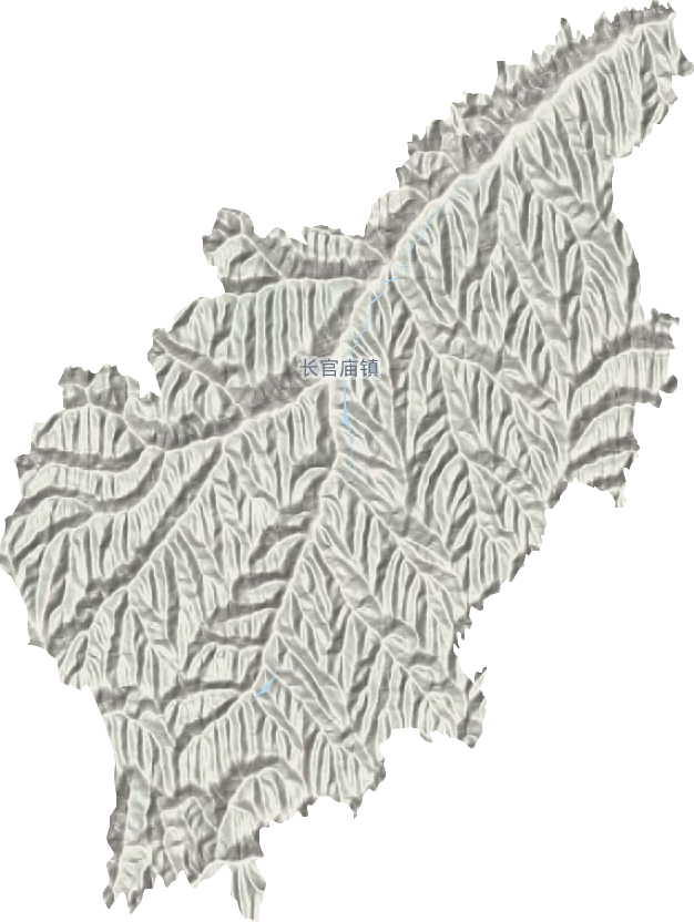 长官庙镇地形地图