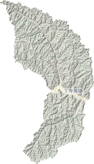 下寺湾镇地形地图
