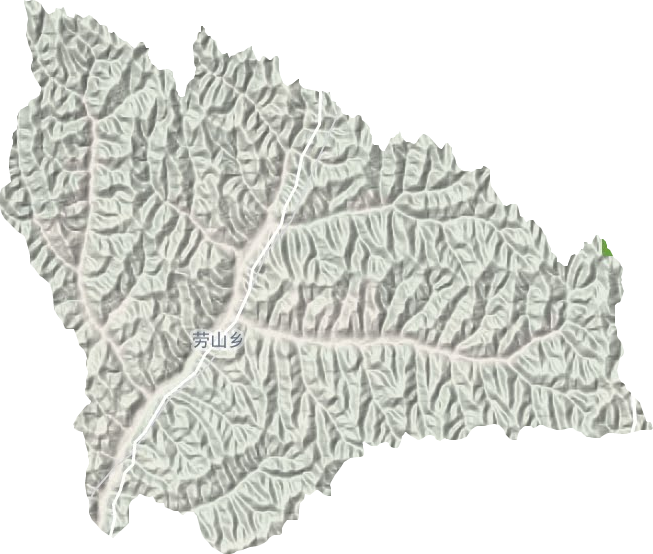 劳山乡地形地图
