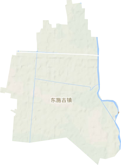 东施古镇地形地图