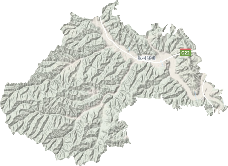 张村驿镇地形地图
