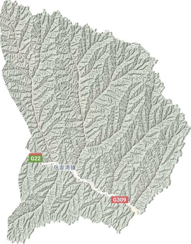 张家湾镇地形地图