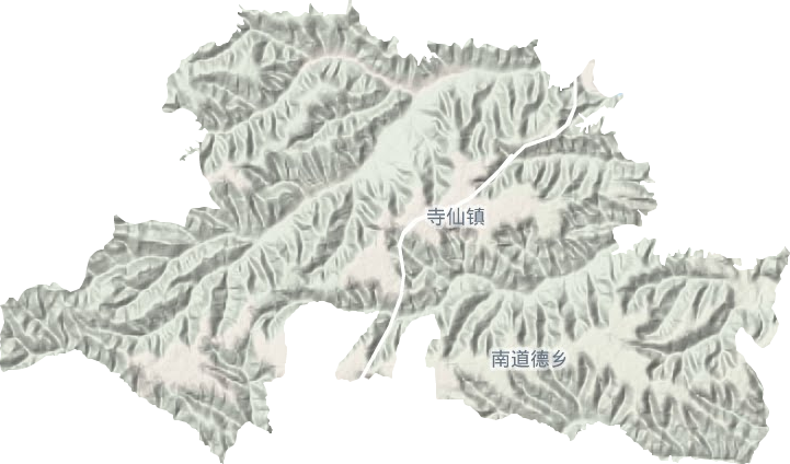 寺仙镇地形地图