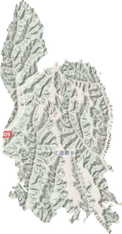 北道德乡地形地图